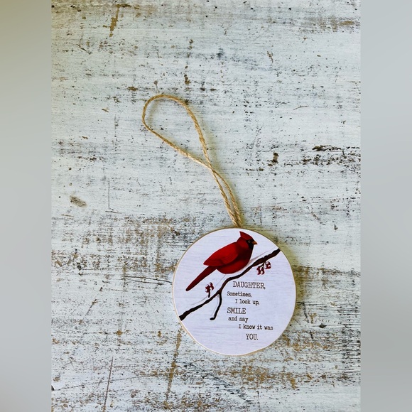 *Daughter Round Cardinal Ornament - Picture 10 of 12